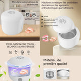 Nettoyeur ultrasons 25w 300ml professionnel 45000hz pour dentiers bijoux et lunettes acier inoxydable USB Mode d'alimentation