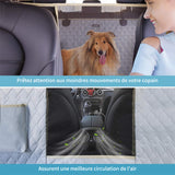 Housse de siège arrière de voiture pour animaux 135 x 47 cm Gris clair Housse de hamac imperméable pour siège arrière de voiture