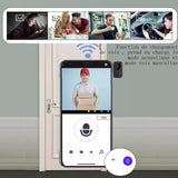 Sonnette vidéo réseau sans fil 2.4G déclenchée par la sonnette caméra vidéo à sonnette sans fil sonnette camera rechargeabilité