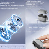 oupe-ongles électrique 500mah type-c charge coupe-ongles automatique avec réservoir de stockage et led pour adultes et enfants