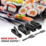 Kit d'outils pour sushi   10 pièces   Facile à utiliser  Convient à tous les types de personnes   Cuisson des Onigiri  Moule à Sushi