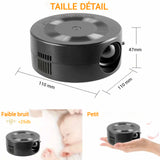 Mini projecteur 11x11x4,7cm 1080p 600lm silencieux avec télécommande alimenté par USB mini vidéoprojecteur portable projection