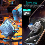 Mécha chargeur nitrure de gallium 67w rapide adaptateur de prise universel intelligent avec lumière LED interface USB et type-c