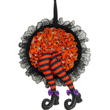 Guirlande d'Halloween suspendue aux jambes de sorcière, décorations de lieu de fête d'Halloween, décorations d'Halloween
