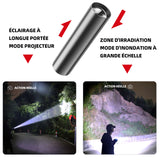 Lampe torche de camping mini rechargeable avec batterie au lithium intégrée lampe torche LED rechargeable pour camping randonnée