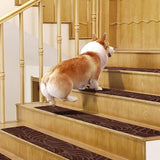 Tapis d'escalier 5 tapis gaufrés tapis d'escalier autocollants tapis d'escalier maison tapis de marche antidérapants