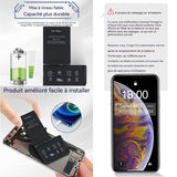 Batterie Premium de Remplacement pour iPhone XS Max 3174mAh Identique à l'Original Kit Outils Professionnels et adhésif écran Inclus