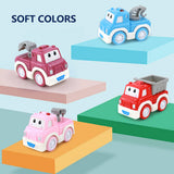 Coffret de voitures jouets Ensemble de 25 pièces Stockable  pour enfants Grandes Plastique Modèle de véhicule d'ingénierie