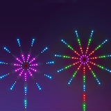 Bande lumineuse pour feux d'artifice  156 Lumières   Interrupteur à minuterie   Prise en charge du contrôle  APP  Mode musique