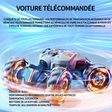 Voiture télécommandée double batterie capteur de gestes jouet voitures 2,4 ghz 360 degrés drehbares auto cadeau pour garçon 6-12 ans