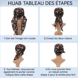 Foulard Taille unique 5PCS Matière en coton pur Avec bandeau antidérapant en polyester  Confort durable Adapté à diverses occasions
