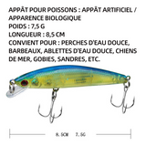 Leurres de pêche kit 8 pcs leurre souple de pêche appât de pêche boîte d'accessoires de pêche poissons nateurs crochets de pêche
