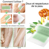 Épilation à la cire 5PCS 4,5x9cm papier dépilatoire crème dépilatoire jetable épilation de la barbe des aisselles et des jambes
