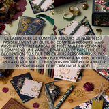 alendrier du compte à rebours de noël sur 24 jours papeterie de l'avent calendrier carnet de l'avent pour ados multifonctionnel