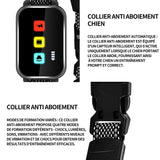 ollier de dressage 300mAh collier anti aboiement chien avec ecran LCD 8 niveau d'intensité réglables pour gros et petit chiens