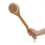 Sangle lave dos 40x10x3cm Brosse de bain à long manche exfoliante et massante pour le dos Pour exfolier la peau brosse de bain