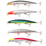 Leurre de pêche 5 pcs appât articles de pêche appâts en mer et eau douce appâts rigides bioniques artificiels appât à trois crochets