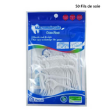 Fil dentaire 200 pcs fils dentaire manche cure dent en soie pour une hygiène bucco-dentaire optimale bâton de fil dentaire jetable