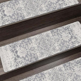 Tapis d'escalier 5pcs Motifs classiques Sans colle Autocollant Résistant à la saleté Animaux de compagnie âgés