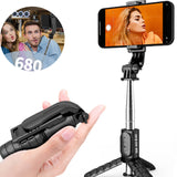 Mini téléphone portable selfie bâton selfie artefact bluetooth support de bureau caméra en direct un trépiedRecommandé