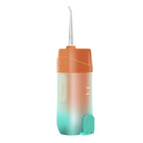 Nettoyer de dents rechargeable portable hydropulseur réservoir d'eau 200 ml étanchéité ipx7 4 buses facile à transporter orange
