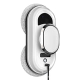 Nettoyeur Vitre Magnétique 5600pa comprend 10 lingettes nettoyantes blanche double roue rotative Installation simple Facile utiliser