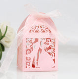 50 pièces  Boîte à bonbons  Rose  Noël  Jour de la Saint-Valentin  Cadeau de mariage  Design en creux  Bonbonnière de mariage