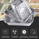 Barquette 100 pièces 400ml sans couvercle jetable en aluminium barbecue spécial boîte en aluminium boîte lunch en aluminium argenté