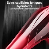 Seche cheveux professionnel ionique 800W 220V 2 modes de température 2ème vitesse seche cheveux rouge réglage air froid air chaud