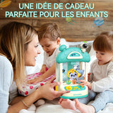 Machine à pince 29x19x16cm jeu d'apprentissage jeux de societe petite machine à pièces machine à jouets gacha avec poupée vert
