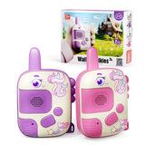 Talkie walkie enfants 2 PCS 300m distance de communication sans obstacle jouet interactif parlant de dessin animé avec cordon