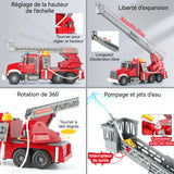 Voiture jouet inertie avec la lumière convient aux 3 ans et plus véhicule  simulation d'ingénierie incendie inertie de grande taille