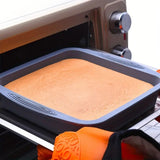 Moule à gâteau silicone 26x25.5x5cm Moules Rectangulaire Antiadhésif pour Gateaux Cuisson Bricolage Pâtisserie Gâteau Moule Silicone