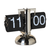 Horloge à bascule 20,5x16cm horloge automatique à page tournante salon meubles de maison balance horloge mécanique à siège horloge