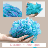 Boule de bain 4PCS 14cm 75g boule de bain en ruban mousse riche durable bonne élasticité dégradé de couleurs doux et résistant
