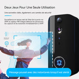Sonnette vidéo ultra 365 jours d'autonomie en veille son modifiable caméra vidéo à sonnette sans fil sonnette vidéo intelligente