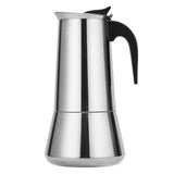 cafetière italienne 600ml acier inoxydable cafetière italienne 10-12 tasses Pour induction à gaz et tous les types de cuisinières