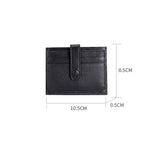 Men's wallet leather card bag multi card space head layer cowhide card holder anti-theft brush cowhide large bills ID bag