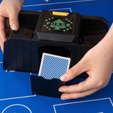 Mélangeur de cartes 23,2 x 11 x 11,5 cm mélangeur électrique à induction deux modes d'alimentation batterie et prise de type c