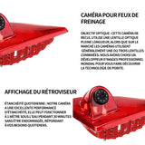 améra de recul ABS 7 pouces modèle 12 v 2 w feu stop universel caméra d'image de recul lentille tout verre caméra étanche IP67