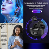 Écouteurs de traduction 350 mAh oreillette bluetooth 5,1 translator 4 modes 144 langues annulation du bruit casque de traduction