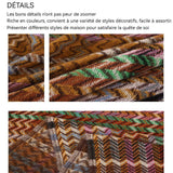 Couverture 127x172cm plaid canape de canapé à rayures rouges et vertes créatif et unique doux et confortable offrez des cadeaux