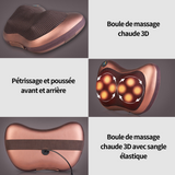 Masseur cervical avec 4 balles de massage et 3 modes de massage pour masser et détendre le cou pour la maison voiture et bureau