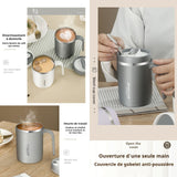 Mug isotherme 500ml mug gris froid ins double anti-brûlure portabilité tasse isolée sous vide thermos tasse à café tasses à main