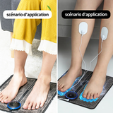 Masseur pieds tapis électrique massage 9 niveaux d'intensité réglable peut réduction de la fatigue favorisant la circulation de sang