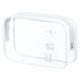 Trousse de toilette 1 pièces 20x6x15cm trousse de maquillage transparente en PVC etanche pour les salle de bain voyages vacances