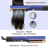 Fer à friser 1000W 4 réglages de température Moteur à courant continu sans balais 110 000 tr/min Raides et bouclés Sèche-cheveux