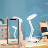 Lampe de table pliante multifonctionnelle protection des yeux charge sans fil étudiant lampe de table intelligente dédiée