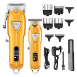 Tondeuse cheveux 10W USB 0.8-2mm 2500mAh tout en métal tondeuse à cheveux intelligente LCD affichage numérique tondeuse à cheveux