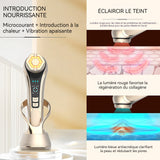 Dispositif de beauté 1000mah ems 2 couleur 4 modes appareil massage visage appareil de beauté électrique coussin de massage base